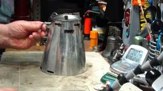 Trail Design's Caldera Cone Used With a Vargo 750 ml Ti-Lite Mug - Boil Test #2