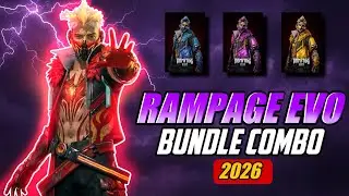 TOP 45 UNIQUE 💀 DRESS COMBINATION 👺 FOR 🎮 RAMPAGE EVO BUNDLE 🔥 FREE FIRE 🔥