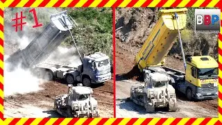 CATERPILLAR D6 XE & MAN, VOLVO, Mercedes Trucks, Quarry / Steinbruch, Germany, 2022. #1