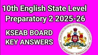 10th English state level preparatory 2 exam 2026 amswers. SSLC English answers @learneasilyhub 