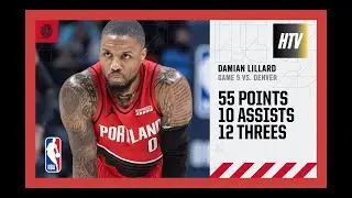 &iexcl;DAMIAN LILLARD BATE EL R&Eacute;CORD DE TRIPLES EN LOS PLAYOFF! | GAME 5 VS DENVER NUGGETS | NBA 2021