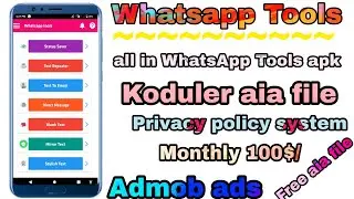 All In One whatsapp Tool App Free Aia Koduler// First Online Creator.
