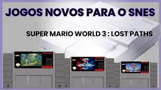 Jogos novos saindo para Super Nintendo em 2026: Super M&aacute;rio Lost Paths!