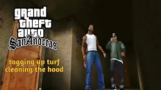 GTA San Andreas Mobile Game || Mission - Tagging Up Turf and Cleaning The Hood || Gamplay