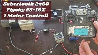 How to control DC Motor with Sabertooth 2x60 and Flysky FS-I6X controller