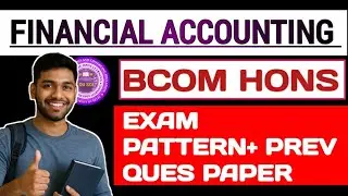 Financial Accounting Bcom Hons SOL Exam Pattern Previous Year Paper 1st semester