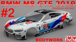 1/24 BMW M8 GTE. Покраска, декали, лак кузова. NuNu 24010 #2