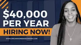 HIRING! $40K Yearly Work from Home Job (COMPUTER PROVIDED)