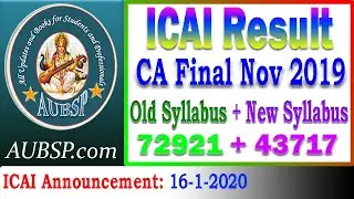 ICAI CA Final Result 2020: Total 1,16,638 Candidates in Old and New Syllabus