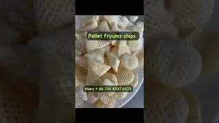 Pellet chips Fryums snacks extrusion machinery  Excellent pellet Fryums products after frying