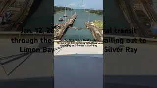 Time lapse through the 3 Gatun Locks of the Panama Canal