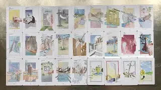 The Architect's Tarot by Yousef Bushehri (unboxing + flip through)