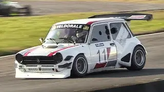 Autobianchi A112 Proto P2 w/ Kawasaki Ninja ZX-14 Engine racing on track!