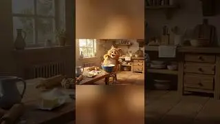 Baking Chaos in the Kitchen! 😹🍰 | Cute Pixar-Style Cat Animation #cat #cute #kitten #actsofkindness