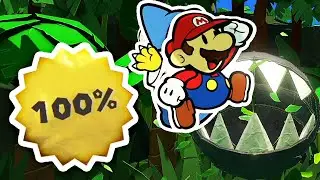 Paper Mario: The Origami King - 100% in Spring of Jungle Mist - All Holes, Treasures & ? Blocks