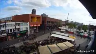 Enschede van Heekplein markt timelapse