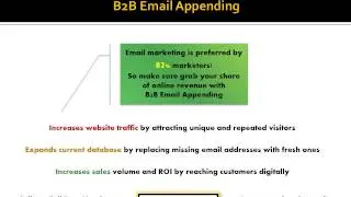Enhance your email database by adding details with B2B Email Appending