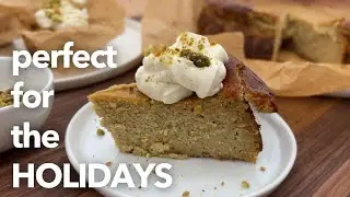 Pistachio Burnt Basque Cheesecake | The Fancy Holiday Dessert Made in a Blender