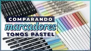 ✧ Marcadores tonos pastel ✏️ Swatches + Comparación ✧