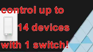 Zooz light dimmer switches can control up to 14 devices!