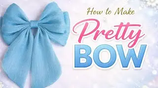 How to make pretty hair bow clip woman & girls ||DIY Hair Bow 