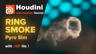 Houdini Tutorial - Ring Smoke ( .HIP File )