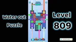 Water Out Puzzle Level 809 Walkthrough 💧 | Step-by-Step Solution | SolutionGuruji