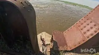 Puente caido en el Rio Salado Chivilcoy