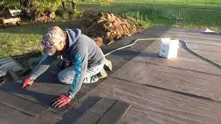 HORSE BARN BUILDING/LEAN TO INSTALLING THE ROOF