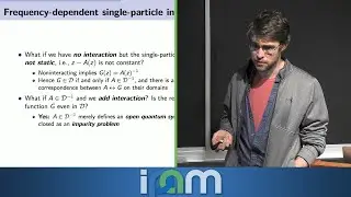Michael Lindsey - Many-body perturbation theory and Green's function methods - IPAM at UCLA