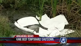 Kane Beef processing plant temporarily closed by wastewater system problem