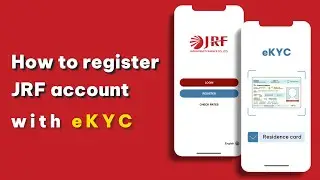 How to register a remittance account by using JRF Wallet Application - eKYC method