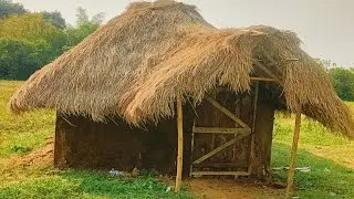 Man Build  MUD house from scratch in 2025||
