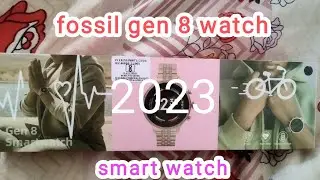 Fossil Gen 8 Diamond Edition Gold Color | 1st Time On YouTube | Full Unboxing And Review On Camera