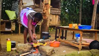 Cooking Native Chicken and chapatis for dinner//village cooking 
