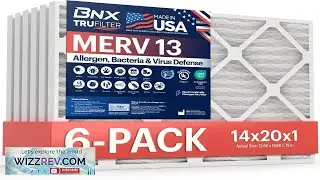 BNX TruFilter 14x20x1 Air Filter MERV 13 (6 Pack) MADE IN USA Review