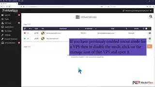 How to disable rescue mode in Virtualizor