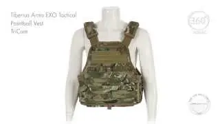 Tiberius Arms EXO Tactical Paintball Vest - TriCam - Visual 360