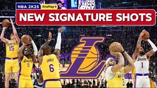 Best Jumpshots on NBA 2k25-Lakers Edition (All New Go-to Signature shots) Bronny and Lebron together