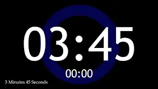 3 MINUTE 45 SECOND TIMER & ALARM