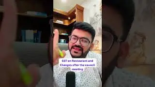 GST on Restaurant in Hotel