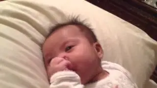 Baby Abby sucking her thumb