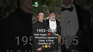 Hulk Hogan Dead at 71 💔 Wrestling World in Shock #hulkhogan #wwe #wrestling #sylvesterstallone