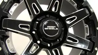 BMF BATL 468B Gloss Black and Machined Wheels Rims