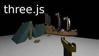 Learning three.js 08 :: First Person Gun View
