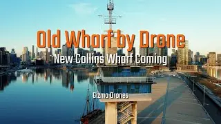 Old Wharf in Docklands, Melbourne city 4K - DJI Mavic 2 Pro drone footage