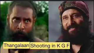 Chiyaan Vikram in KGF / Thangalaan shooting in kgf /