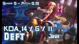 KZ Deft JINX vs KAI'SA ADC - Patch 9.19 KR Ranked