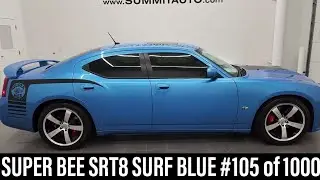 2008 DODGE CHARGER SRT8 SUPER BEE #105 OF 1000 MADE SURF BLUE 4K WALKAROUND 13075Z SOLD!