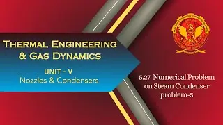 5.27 Problem 5 based on Steam Condenser | ME601 |